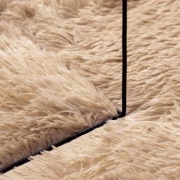 Berkfield Home Shaggy Rug High Pile NAVARRA Beige 80x150 cm Polyester - Size: Medium - thumbnail 7