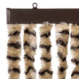 Berkfield Home Insect Curtain Beige & Brown 56x185 cm Chenille - thumbnail 4