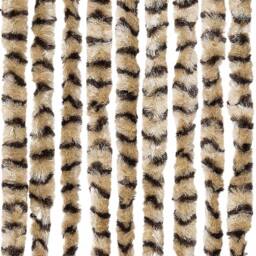 Berkfield Home Insect Curtain Beige & Brown 56x185 cm Chenille - thumbnail 6
