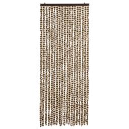 Berkfield Home Insect Curtain Beige & Brown 56x185 cm Chenille - thumbnail 3