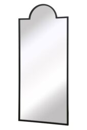 "MirrorOutlet Black Contemporary Wall & Leaner Garden Mirror 67""x 29"" 170x75cm - Size: 1 Pack" - thumbnail 4