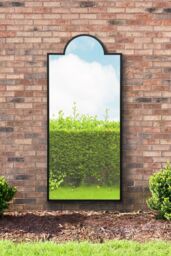 "MirrorOutlet Black Contemporary Wall & Leaner Garden Mirror 67""x 29"" 170x75cm - Size: 1 Pack" - thumbnail 2