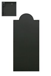 "MirrorOutlet Black Contemporary Wall & Leaner Garden Mirror 67""x 29"" 170x75cm - Size: 1 Pack" - thumbnail 5