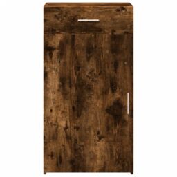 Berkfield Home Sideboard Smoked Oak 50x42.5x93 cm Engineered Wood in Brown - thumbnail 4