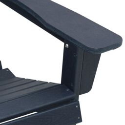Berkfield Home Adirondack Chairs with Footrests 2 pcs Navy Blue HDPE - thumbnail 9