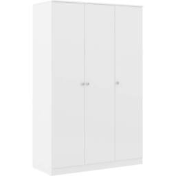Seconique Denver 3 Door Wardrobe Bedroom Set in White - thumbnail 2