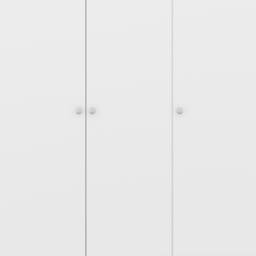 Seconique Denver 3 Door Wardrobe Bedroom Set in White - thumbnail 3