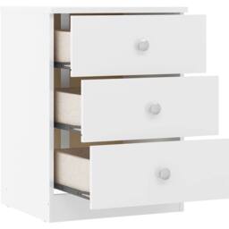 Seconique Denver 3 Door Wardrobe Bedroom Set in White - thumbnail 6