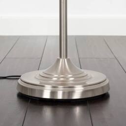 SPETLEK Standard Floor Lamp Light Traditional Brushed Chrome in Silver - thumbnail 3