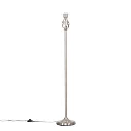 SPETLEK Standard Floor Lamp Light Traditional Brushed Chrome in Silver - thumbnail 1