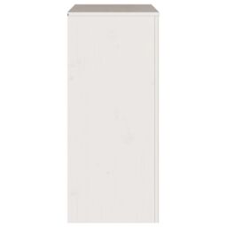 "Berkfield Home Chest of Drawers ""DRAMMEN"" White 76, 5x40x91 cm Solid Wood Pine - Size: 5 x 40 x 91 cm" - thumbnail 8