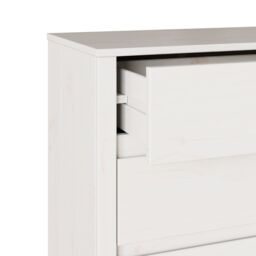 "Berkfield Home Chest of Drawers ""DRAMMEN"" White 76, 5x40x91 cm Solid Wood Pine - Size: 5 x 40 x 91 cm" - thumbnail 9