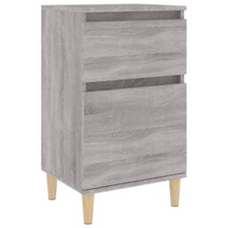 Berkfield Home Bedside Cabinet Grey Sonoma 40x35x70 cm - Size: 40 x 35 x 70 cm - thumbnail 2
