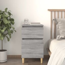Berkfield Home Bedside Cabinet Grey Sonoma 40x35x70 cm - Size: 40 x 35 x 70 cm - thumbnail 1