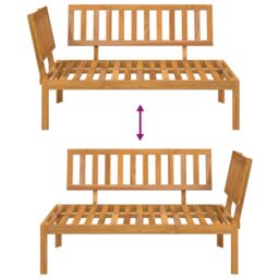Berkfield Home Garden Pallet Corner Sofa Solid Wood Acacia in Brown - thumbnail 6