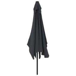 Berkfield Home Outdoor Parasol with Metal Pole 300x200 cm Black - thumbnail 4