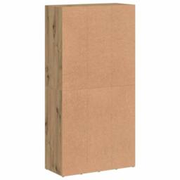 Berkfield Home Classic Book Cabinet Artisan Oak 66x30x130 cm Engineered Wood in Brown - Size: 66 x 30 x 130 cm - thumbnail 7