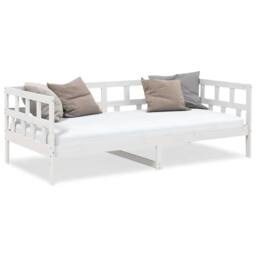 Berkfield Home Beautiful Day Bed White Solid Wood Pine 80x200 cm - thumbnail 4