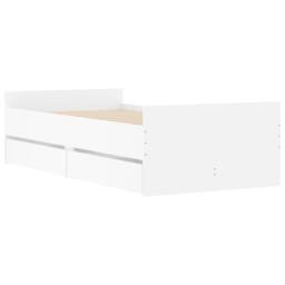 Berkfield Home Bed Frame with Drawers without Mattress White 100x200 cm - thumbnail 4