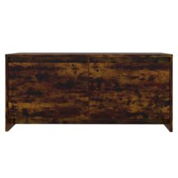 Berkfield Home Coffee Table Smoked Oak 90x50x41.5 cm Engineered Wood in Brown - thumbnail 5