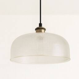 CGC Lighting Holly Prismatic Glass Dome Diner Lampshade in Clear - thumbnail 3