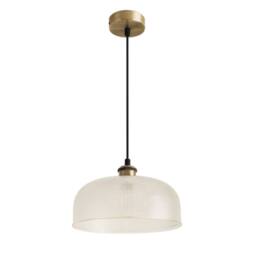 CGC Lighting Holly Prismatic Glass Dome Diner Lampshade in Clear - thumbnail 5