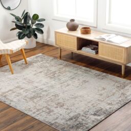 Livabliss Roma-Abstract Gray Blue Brown Modern Marble Living Dining Bedroom Rug in Dark Brown - Size: 160 cm x 215 cm - thumbnail 8