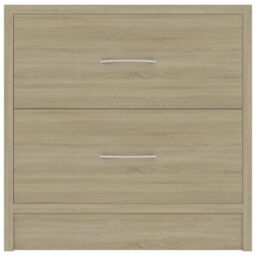 Berkfield Home Bedside Cabinets 2 pcs Sonoma Oak 40x30x40 cm Engineered Wood in Brown - Size: 40 x 30 x 40 cm - thumbnail 5