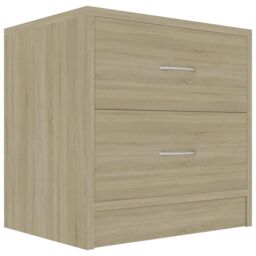 Berkfield Home Bedside Cabinets 2 pcs Sonoma Oak 40x30x40 cm Engineered Wood in Brown - Size: 40 x 30 x 40 cm - thumbnail 3