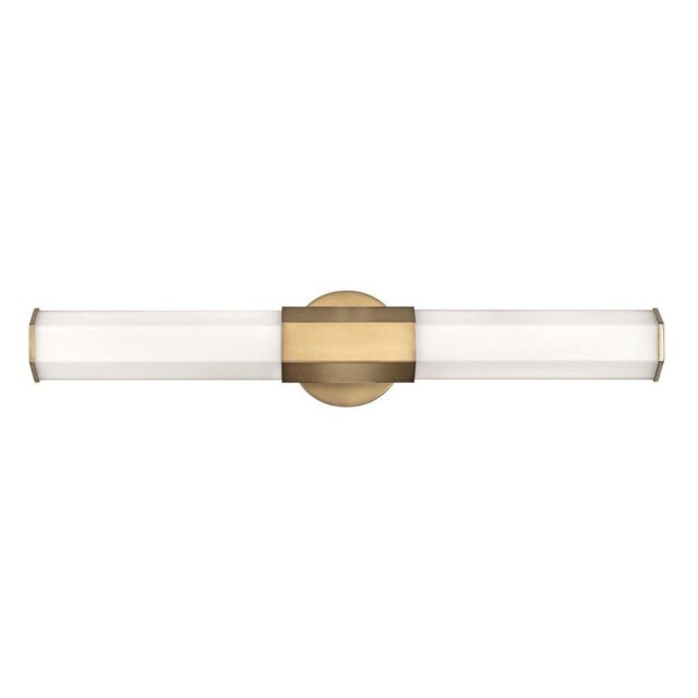 Netlighting Hinkley Facet Integrated LED Bathroom Wall Lamp Heritage Brass 3000K IP44 in Yellow - image 1