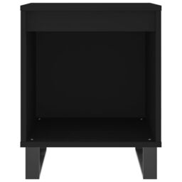 Berkfield Home Bedside Cabinets 2 pcs Black 40x35x50 cm Engineered Wood - Size: 40 x 35 x 50 cm - thumbnail 5