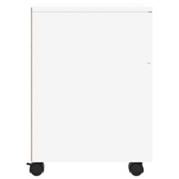 Berkfield Home Mobile File Cabinet with Wheels White 45x38x54 cm Engineered Wood - Size: 45 x 38 x 54 cm - thumbnail 5