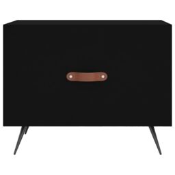 Berkfield Home Coffee Tables 2 pcs Black 50x50x40 cm Engineered Wood - Size: 50 x 50 x 40 cm - thumbnail 6