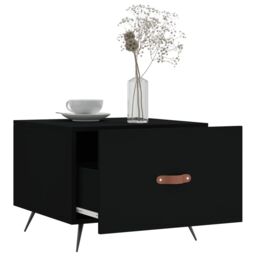 Berkfield Home Coffee Tables 2 pcs Black 50x50x40 cm Engineered Wood - Size: 50 x 50 x 40 cm - thumbnail 4