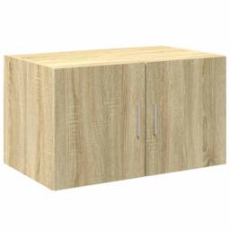 Berkfield Home Storage Cabinet Sonoma Oak 70x42.5x225 cm Engineered Wood in Light Tan - thumbnail 4