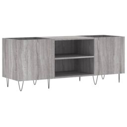 Berkfield Home Record Cabinet Grey Sonoma 121x38x48 cm Engineered Wood - Size: 121 x 38 x 48 cm - thumbnail 2