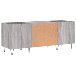 Berkfield Home Record Cabinet Grey Sonoma 121x38x48 cm Engineered Wood - Size: 121 x 38 x 48 cm - thumbnail 6