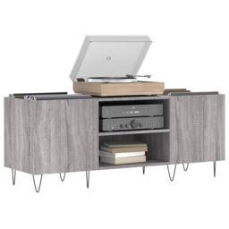 Berkfield Home Record Cabinet Grey Sonoma 121x38x48 cm Engineered Wood - Size: 121 x 38 x 48 cm - thumbnail 3