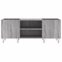 Berkfield Home Record Cabinet Grey Sonoma 121x38x48 cm Engineered Wood - Size: 121 x 38 x 48 cm - thumbnail 4