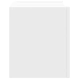 Berkfield Home Wall-mounted Bedside Cabinet White 45x30x35 cm - Size: 45 x 30 x 35 cm - thumbnail 5