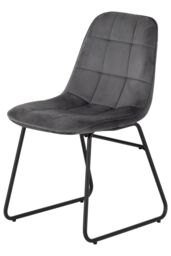Seconique Quebec Straight Edge Dining Set with Lukas Chairs in Grey - thumbnail 3