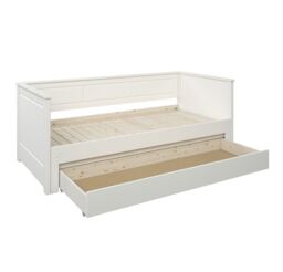 Flair Erika Solid Wood Guest Bed in White - Size: EU Single - thumbnail 6