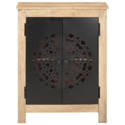 Berkfield Home Sideboard 60x35x75 cm Solid Mango Wood in Brown - Size: 60 x 35 x 75 cm - thumbnail 2