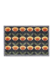 My Mat Washable Nylon Retro Floral Indoor Mat - Size: 50 cm x 75 cm - thumbnail 1