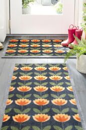 My Mat Washable Nylon Retro Floral Indoor Mat - Size: 50 cm x 75 cm - thumbnail 2
