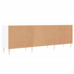 Berkfield Home TV Cabinet White 150x30x50 cm Engineered Wood - Size: 150 x 30 x 50 cm - thumbnail 8