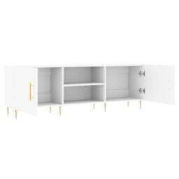 Berkfield Home TV Cabinet White 150x30x50 cm Engineered Wood - Size: 150 x 30 x 50 cm - thumbnail 6