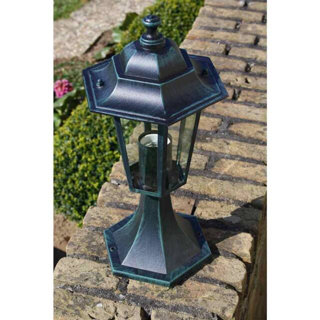 Berkfield Home Decorative Garden Lights 2 pcs Dark Green/Black Aluminium in Green - image 1