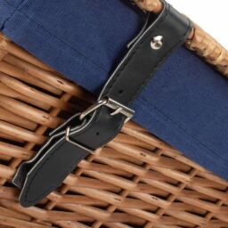 Red Hamper Wicker Large Cotton Lined Hamper in Blue - thumbnail 4