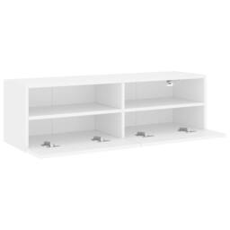 Berkfield Home TV Wall Cabinet White 100x30x30 cm Engineered Wood - Size: 100 x 30 x 30 cm - thumbnail 6